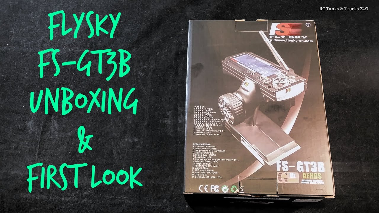 送信機受信機セットGTX3　TURNIGY Turnigy GTX3/Flysky FS-GT3B 2.4ghz Radio Unboxing & First Look