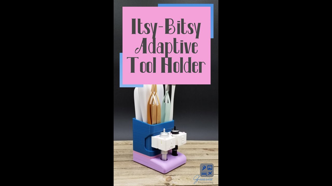 Bitsy Adaptive Tool Holder - Tool Organizer / Tool Holder for Cricut®  Essential Tool Set and More — Zacarias Engineering