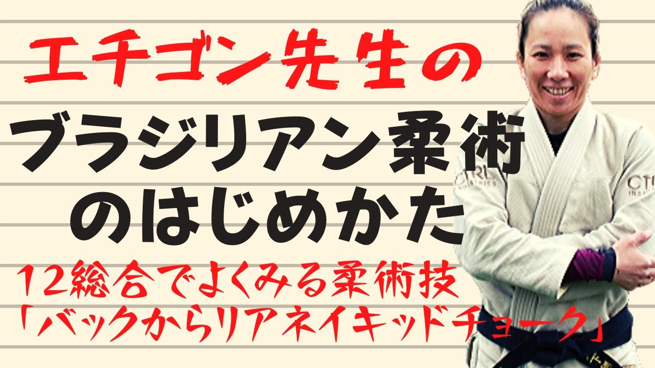12総合でよくみる柔術技「バックからリアネイキッドチョーク