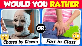 Would You Rather... Scary vs Embarrassing 💀😂 (HARDEST CHOICES)