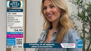 Jessica Simpson Reagan Relaxed Denim Jacket