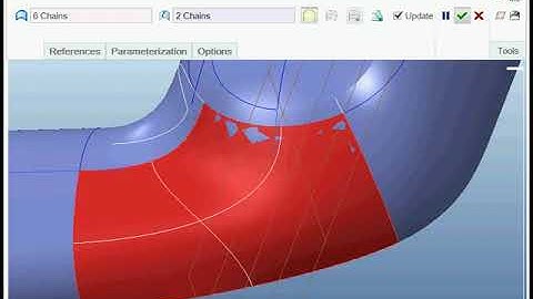 Tutorial  Creating N sided Surface adding curvature constraints and internal curves - Creo