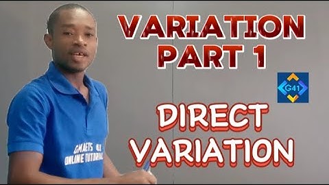 DIRECT VARIATION//JAMB//WAEC//S.S 1,2&3//GENERAL MATHS
