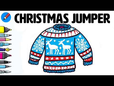 Draw a Christmas Sweater - Real Easy