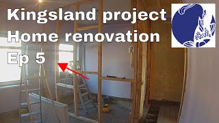 House Renovation Timelapse  – Stud Wall Construction - Ep5