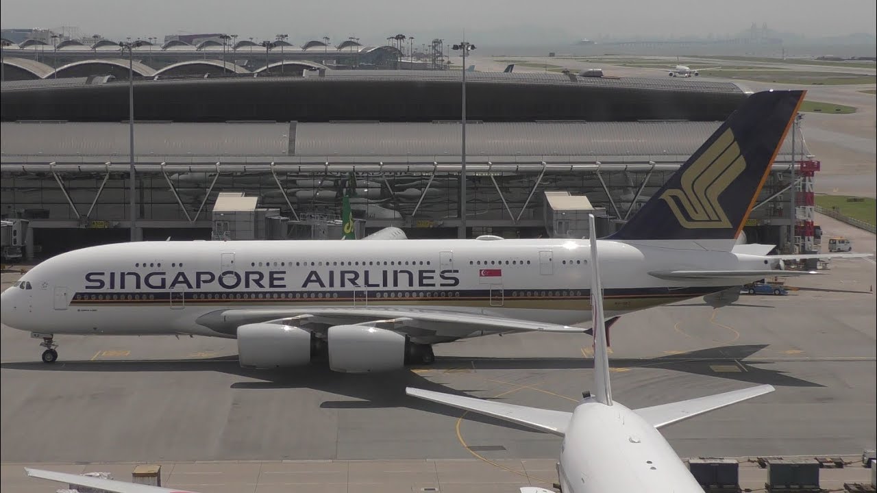 Hong Kong Airport with ATC airbus a220
