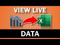 How to import live data into excel from the web