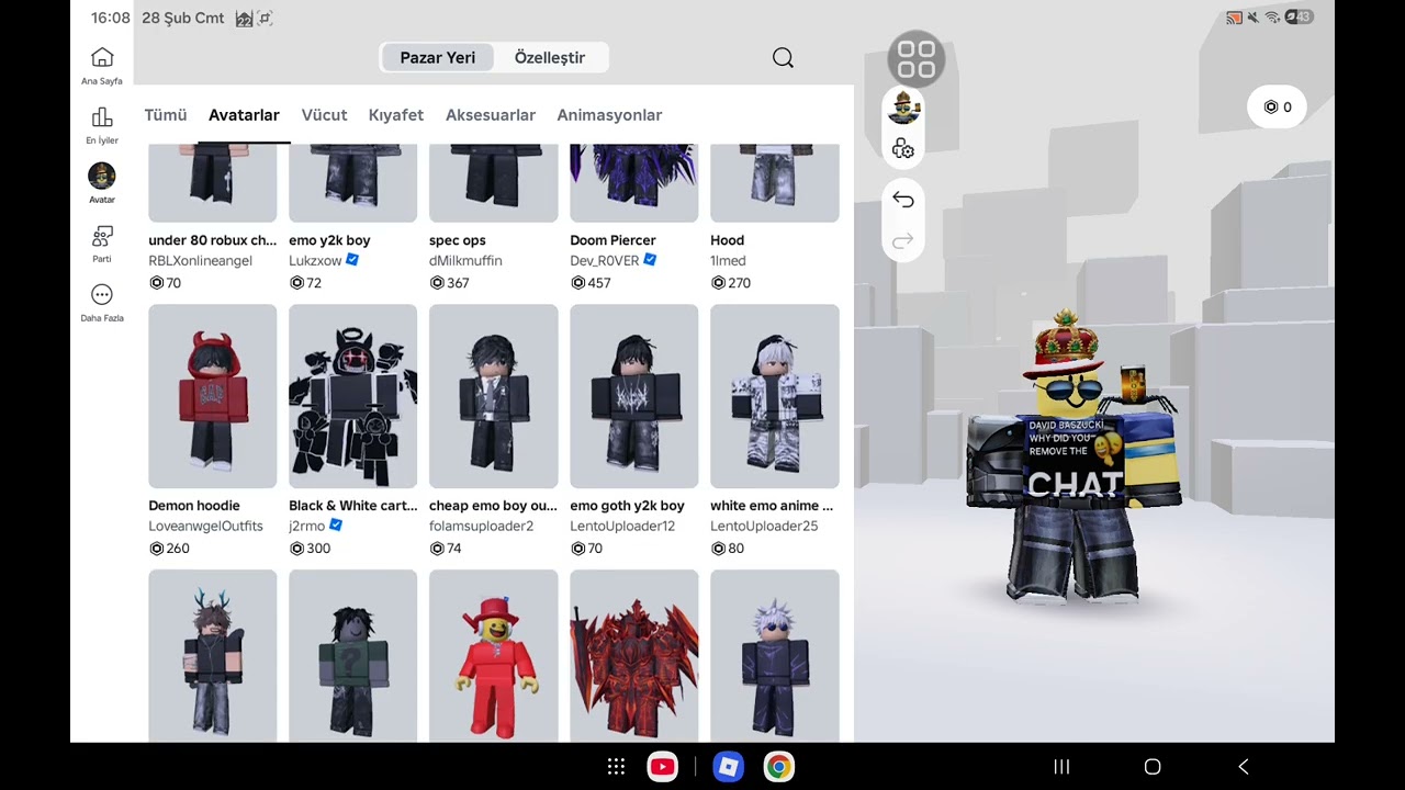 Avatarımı nasıl yapıcamı dusunuyom