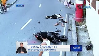 1, patay 2 sugatan sa motorcycle accident | Saksi screenshot 3
