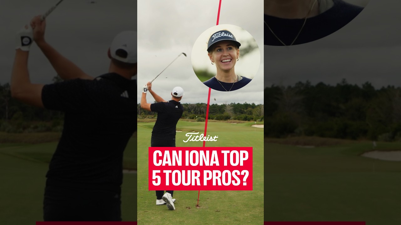 95 yards. Closest to the pin. 🎯 Who will win... Iona or the Pros?