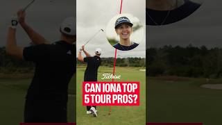 95 yards. Closest to the pin. 🎯 Who will win... Iona or the Pros?