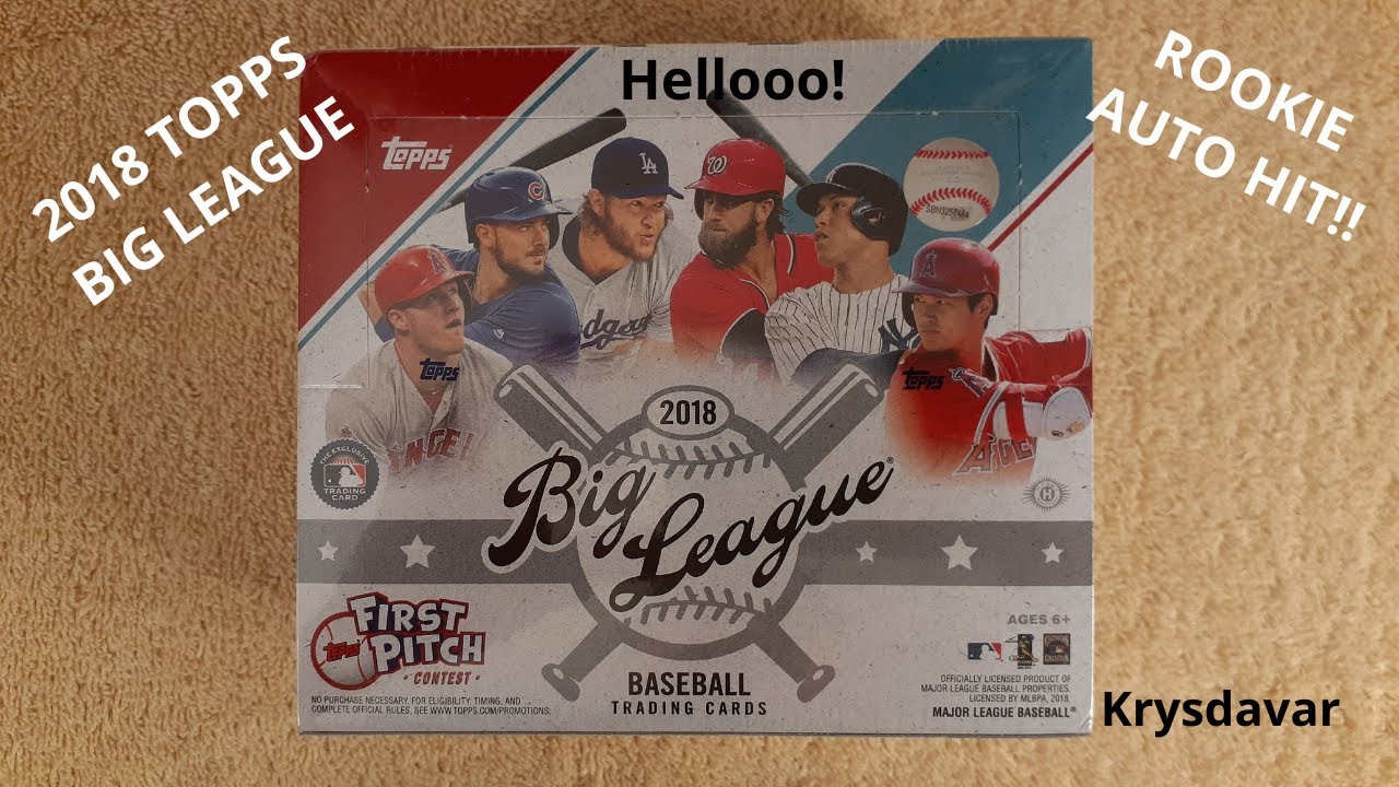 2018 TOPPS BIG LEAGUE HOBBY BOX! (LET IT SHOW SERIES) - YouTube