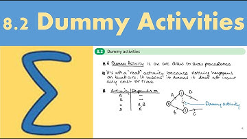 8.2 Dummy activities (DECISION 1 - Chapter 8: Critical path analysis)