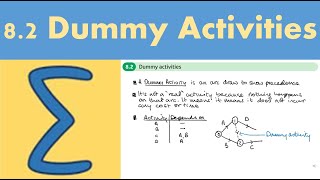 8.2 Dummy activities (DECISION 1 - Chapter 8: Critical path analysis)