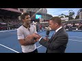 Fernando Verdasco on-court interview