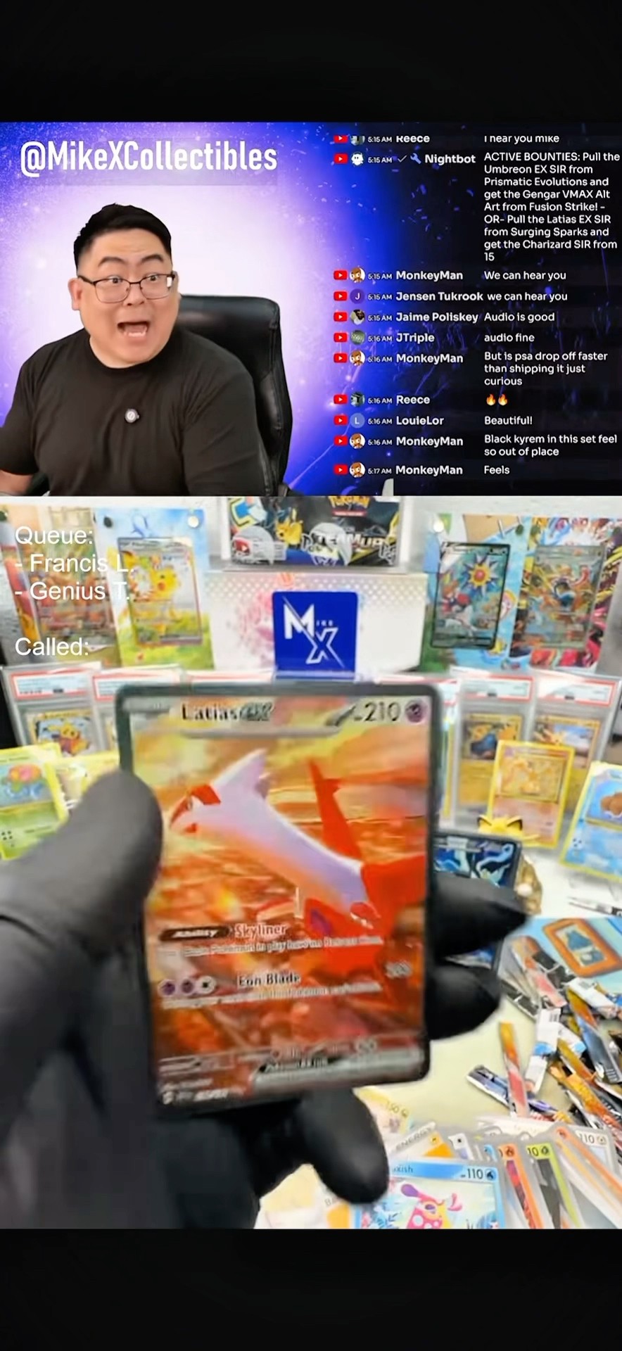 Mike X Collectibles pulls the Latias ex from Surging Sparks