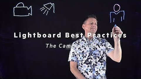 Lightboard Best Practices   The Camera Side