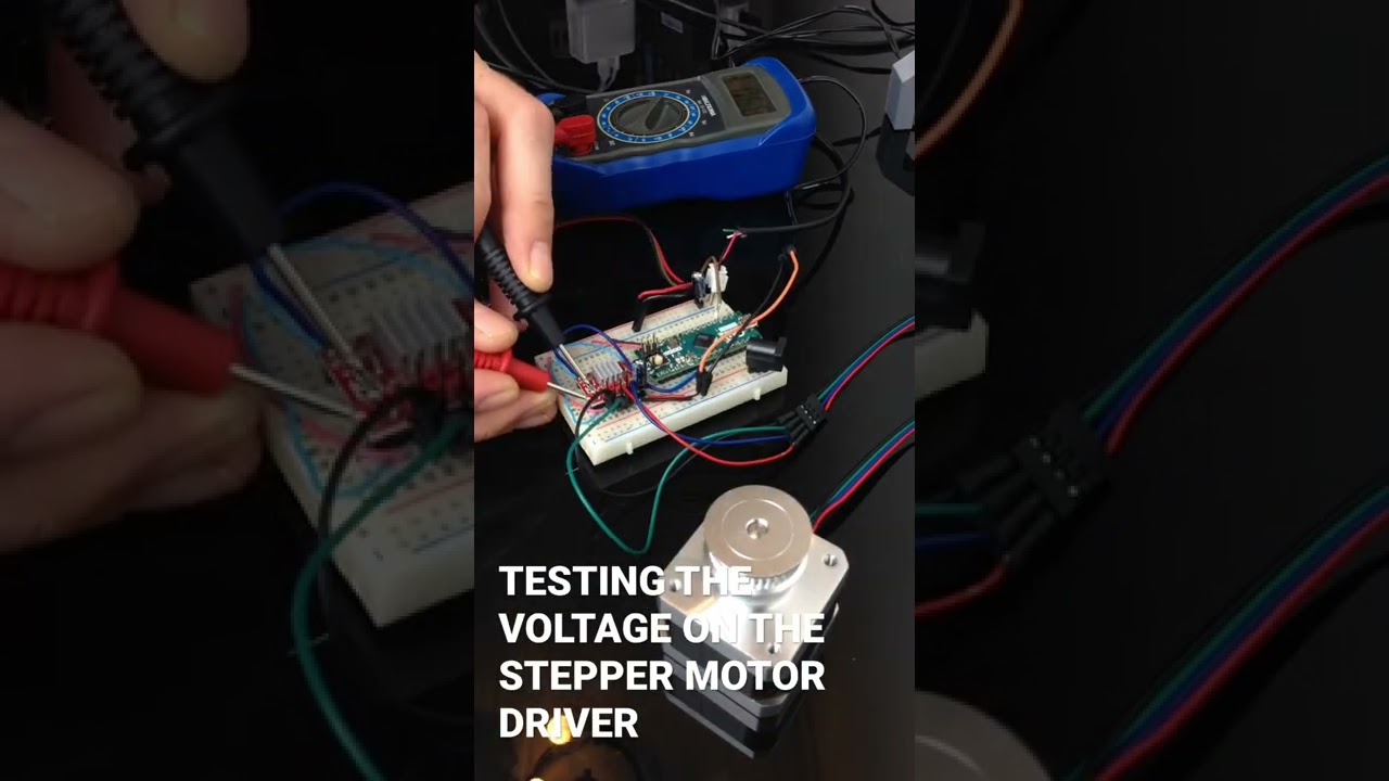 CHECKING VOLTAGE ON STEPPER MOTOR DRIVER -A4988 - TIMELAPSE