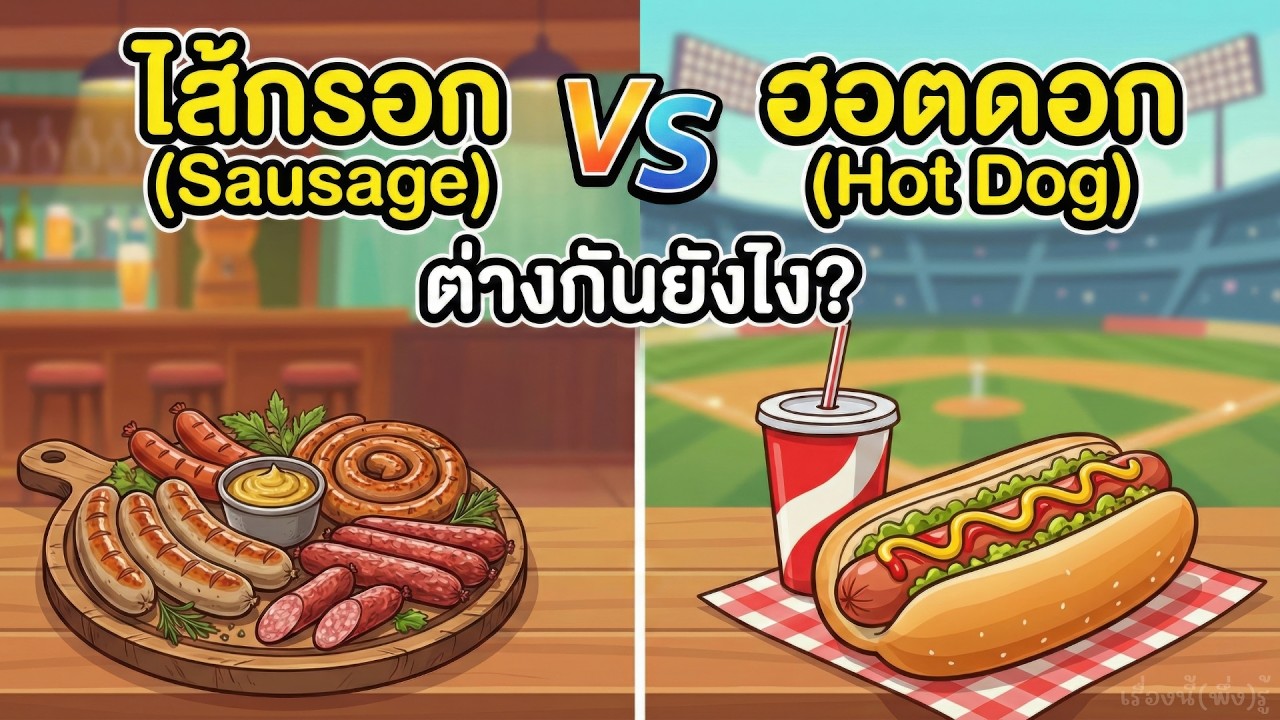 ไส้กรอก กับ ฮอตดอก ต่างกันยังไง? เรื่องจริงที่หลายคนเข้าใจผิด! ความลับที่คนรักไส้กรอกอาจพึ่งรู้!