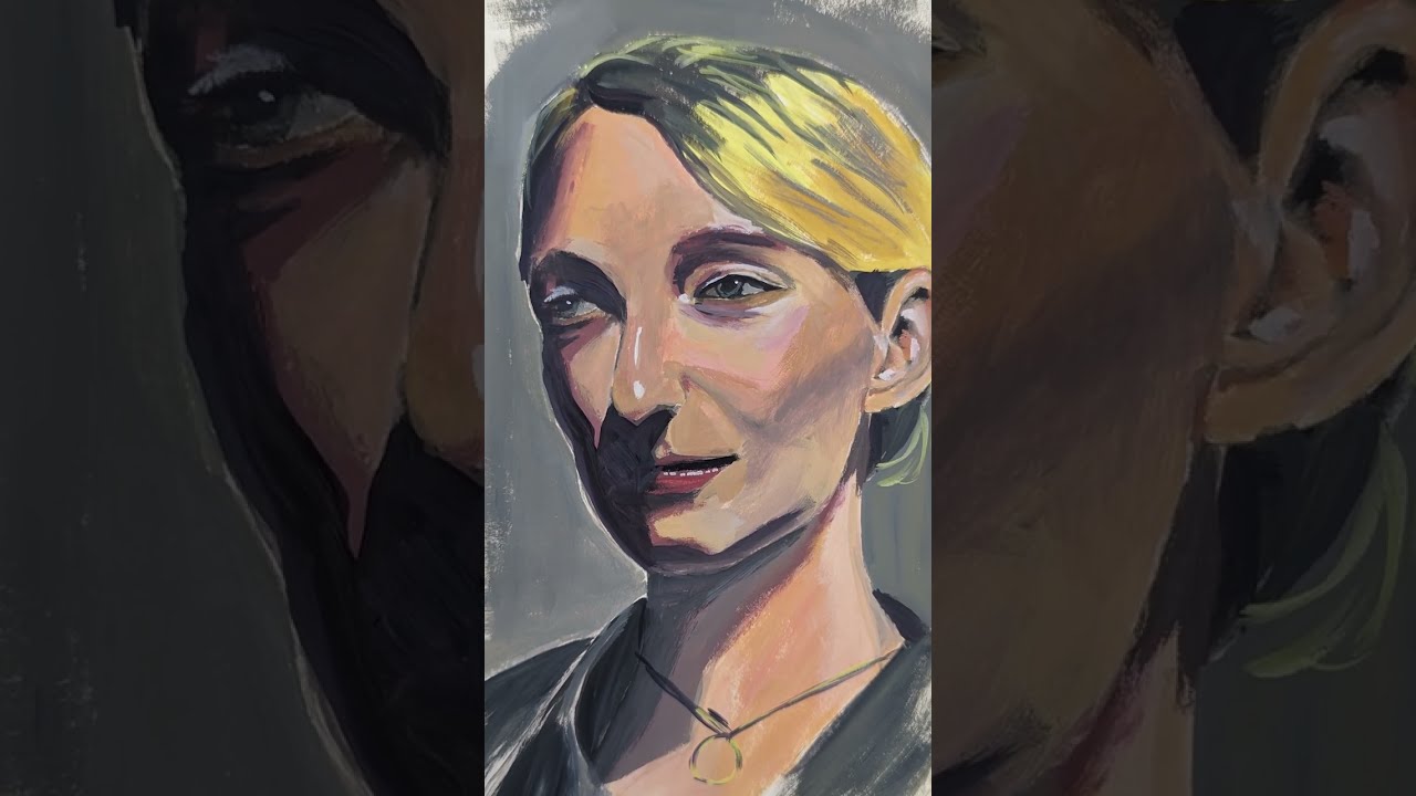 Portrait Practice #4 - "Portrait of an Artist in Distress at Painting Portraits"