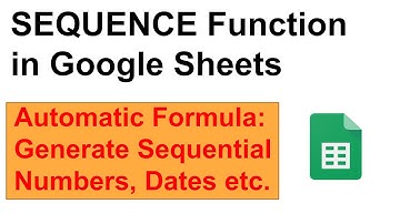 Automatic Numbers with SEQUENCE Function in Google Sheets