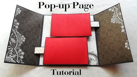Pop-up Album - How to create pop-up page | tutorial | DIY | Scrapbook page