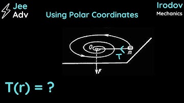 Irodov 1.193 | Tension in the Thread as A Function of r Using Polar Coordinates