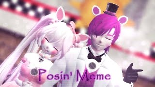 (MMD x FNAF:SL) Posin' Meme [Funtimes]