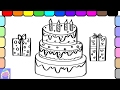 Coloring Pages Of Birthday Presents