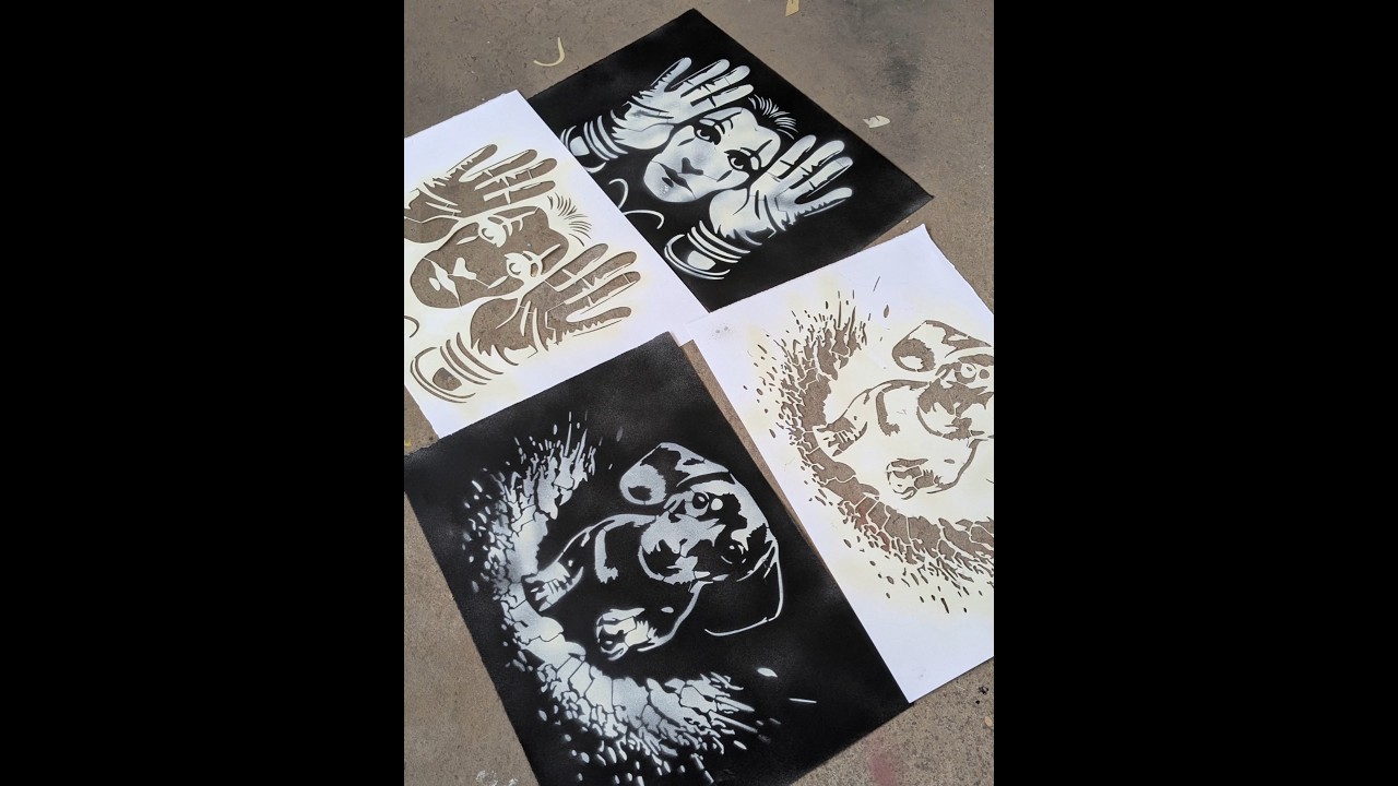 testing bleach stencils 