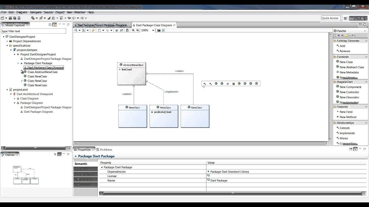 Dart Designer (based on Eclipse Sirius)