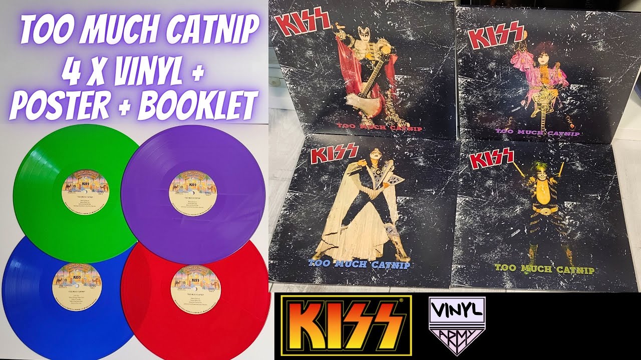 KISS Too Much Catnip 4 Doppel Vinyl LPs 4 Verschiedene Cover KISS Too Much Catnip 4 Doppel Vinyl LPs 4 Verschiedene Cover