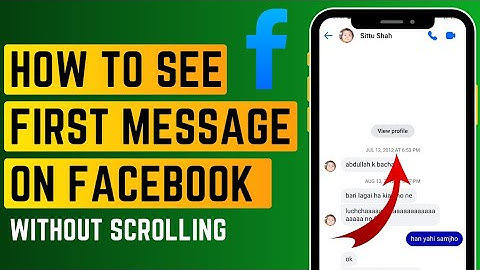 How to See First Message on Messenger Without Scrolling Through Entire Chat (2025) | New Trick
