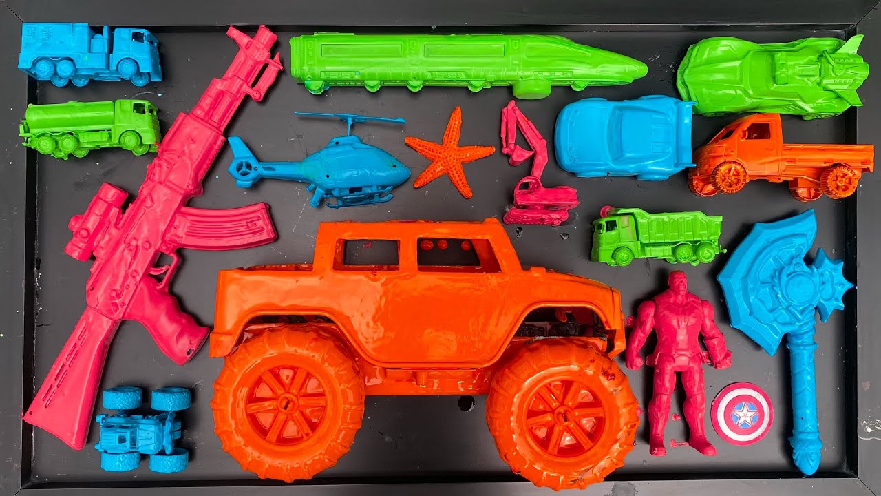 Membersihkan mobil mobilan,mobil balap,mobil monster,excavator,helikopter,truk tangki,anomali