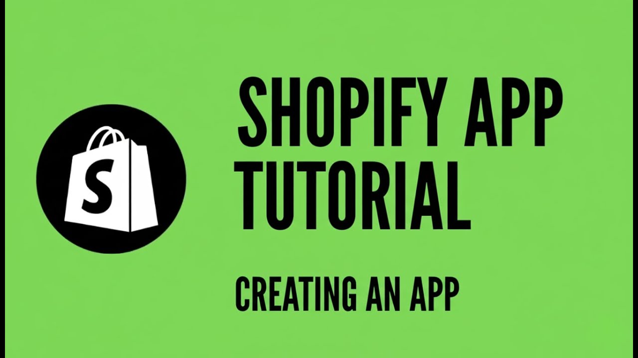 Shopify App Init Shopify App Tutorial - Creating an app | Part 1 - YouTube