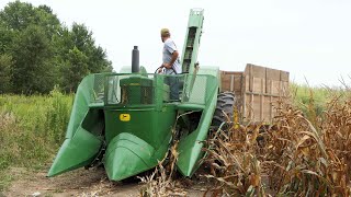 Corn Picking Tractors at Half Century of Progress Show 2023 | Lots of Corn pickers in action