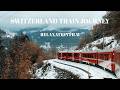 Scenic Train Journey Through the Swiss Alps 🇨🇭 | Beautiful Landscapes of Switzerland
