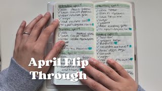 April flip through | hobonichi weeks | minimal planner | minimalist planner | Nicole makes plans