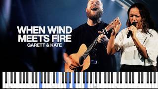 When Wind Meets Fire - Bethel Music, Garett & Kate |Gospel Piano Playthrough Lessons