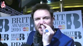 Duran Duran&#39;s Simon Le Bon 2016 The BRITs Red Carpet