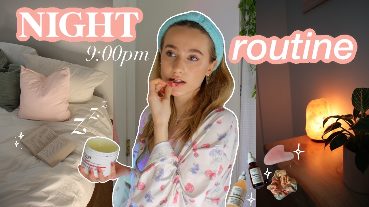9PM SELF-CARE NIGHT ROUTINE » how I recharge after a busy week - YouTube