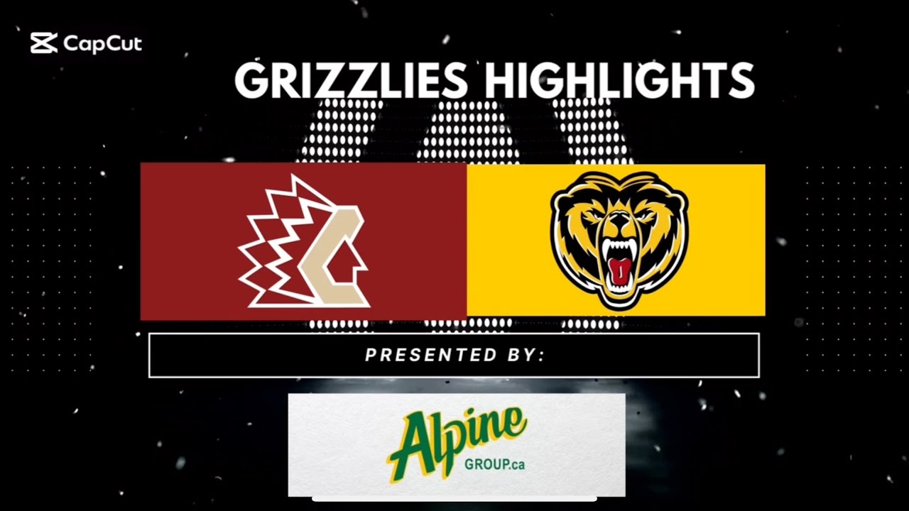 Alpine Group Grizzlies Highlights - Victoria (6) at Chilliwack (5) 21/11/2025