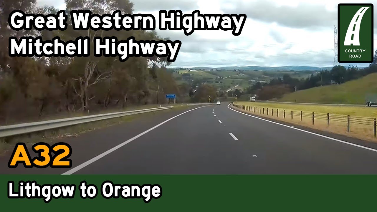 Driving from Lithgow to Orange via Bathurst A32 Great Western Hwy
