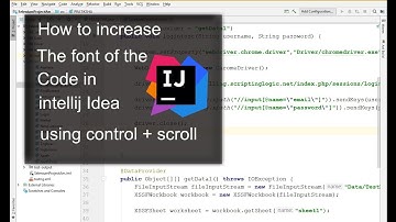 How to increase fonts in intellij Idea usig control scroll