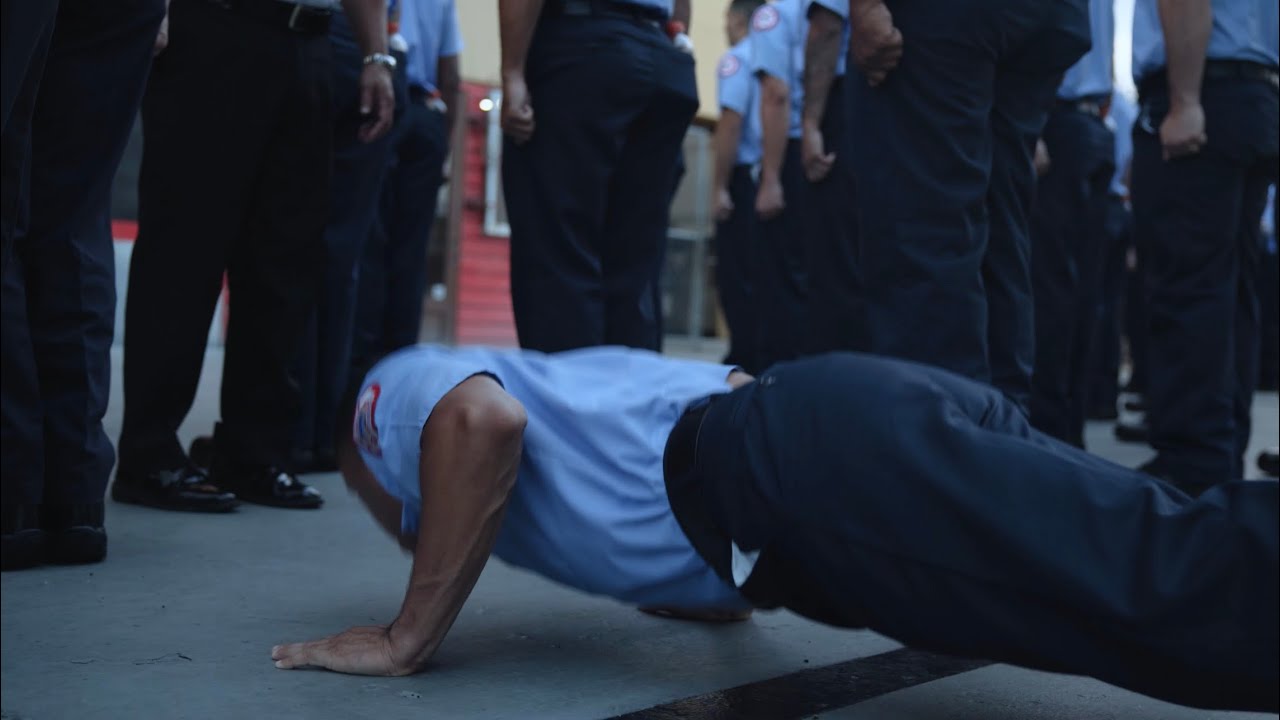 Fire Academy first uniform inspection