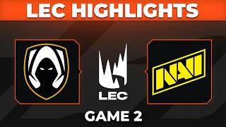 TH vs NAVI Game 2 Highlights | LEC 2026 Summer Split | Team Heretics vs Natus Vincere
