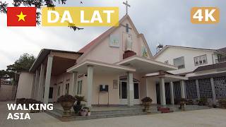 🇻🇳 Vietnam, Da Lat: Bach Dang Church, Ngoc Da Monastic to Ngo Quyen Afternoon Walking Tour - 4K