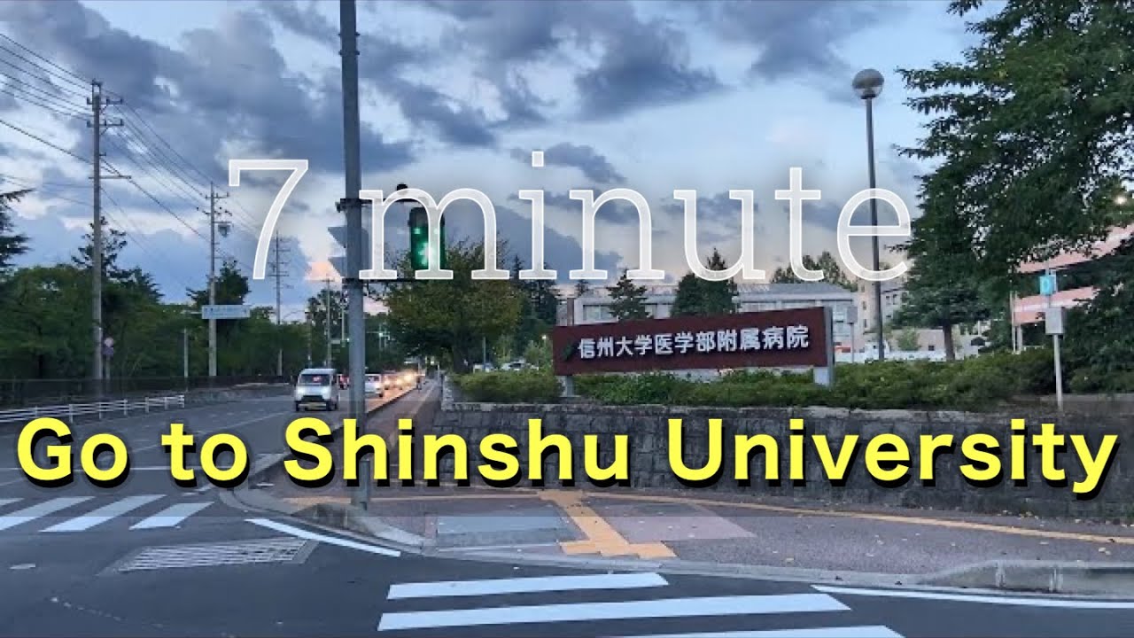 [Street View] From Matsumoto Station to Shinshu University. Let's walk!, Nagano Japan Vlog