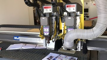 MultiCam 3000 Series CNC Router 3-307 80" by 193" large work area complete with 20 HP Vacuum Pump