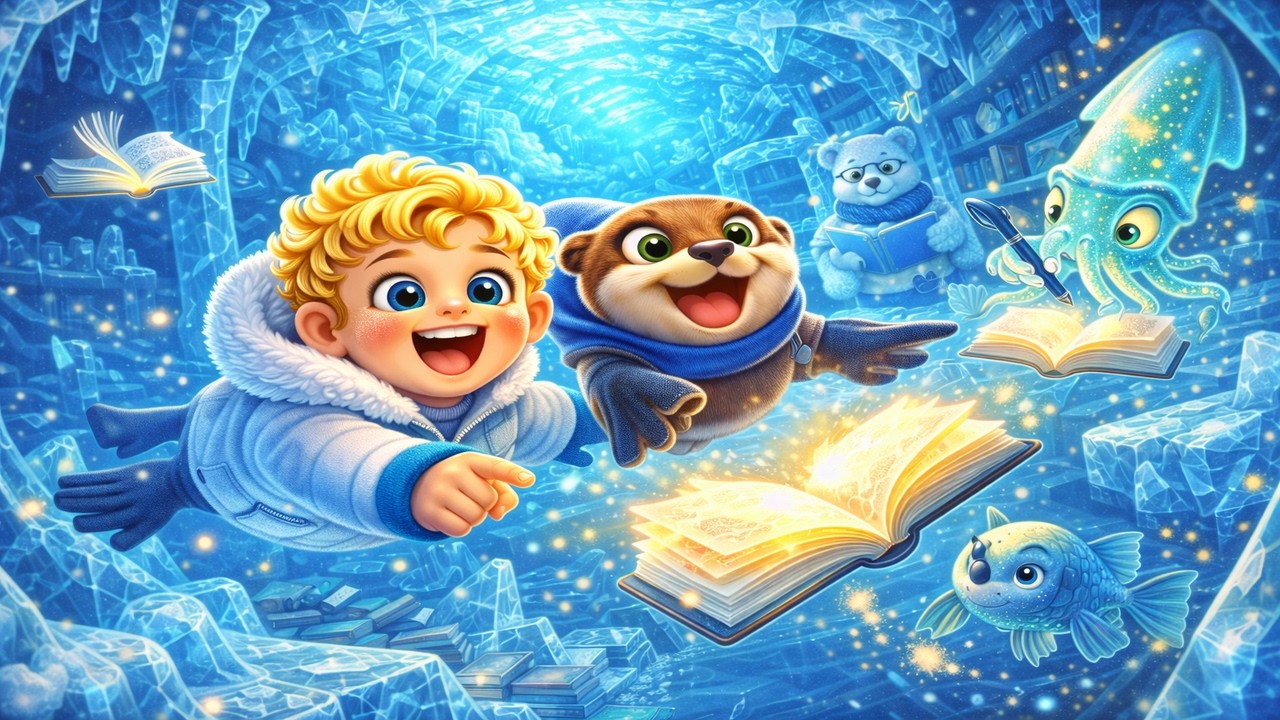 The Library Under the Ice – Telo & Milo’s Frozen Story Rescue ❄️📚🐻